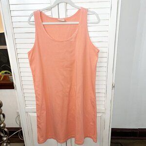 Cantoo Dress Womens Orange Coral Cotton Beach Coverup USA XL